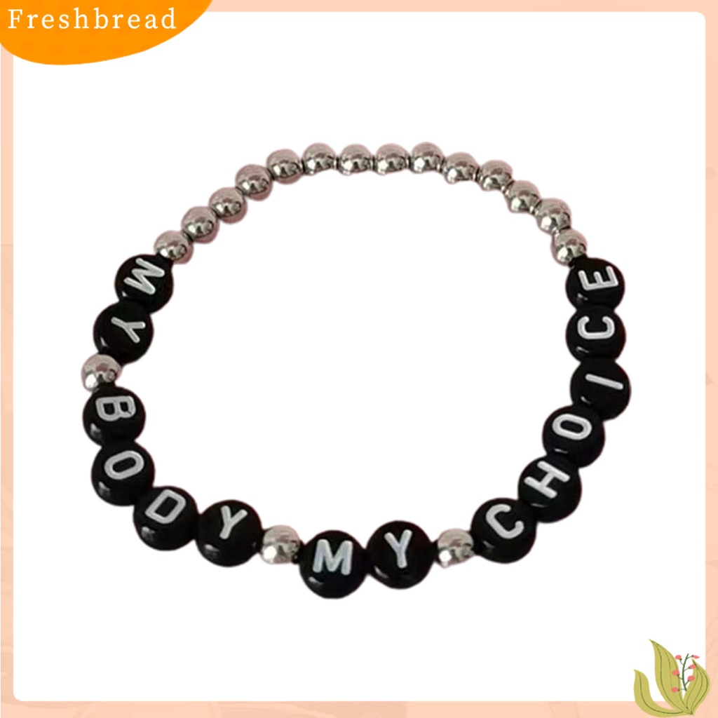 &lt; Freshbread &gt; Gelang Wanita Prohibition Abortion Bermakna Perhiasan Vintage Beads Bangle Untuk Festival