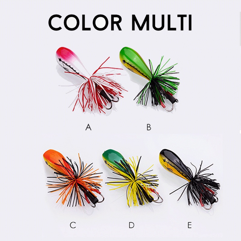 Shilihui Umpan Pancing Jumping Frog Lure Topwater Lure 5.5cm 9g Double Strong Action Hooks Jump Set Alat Pancing Umpan Katak