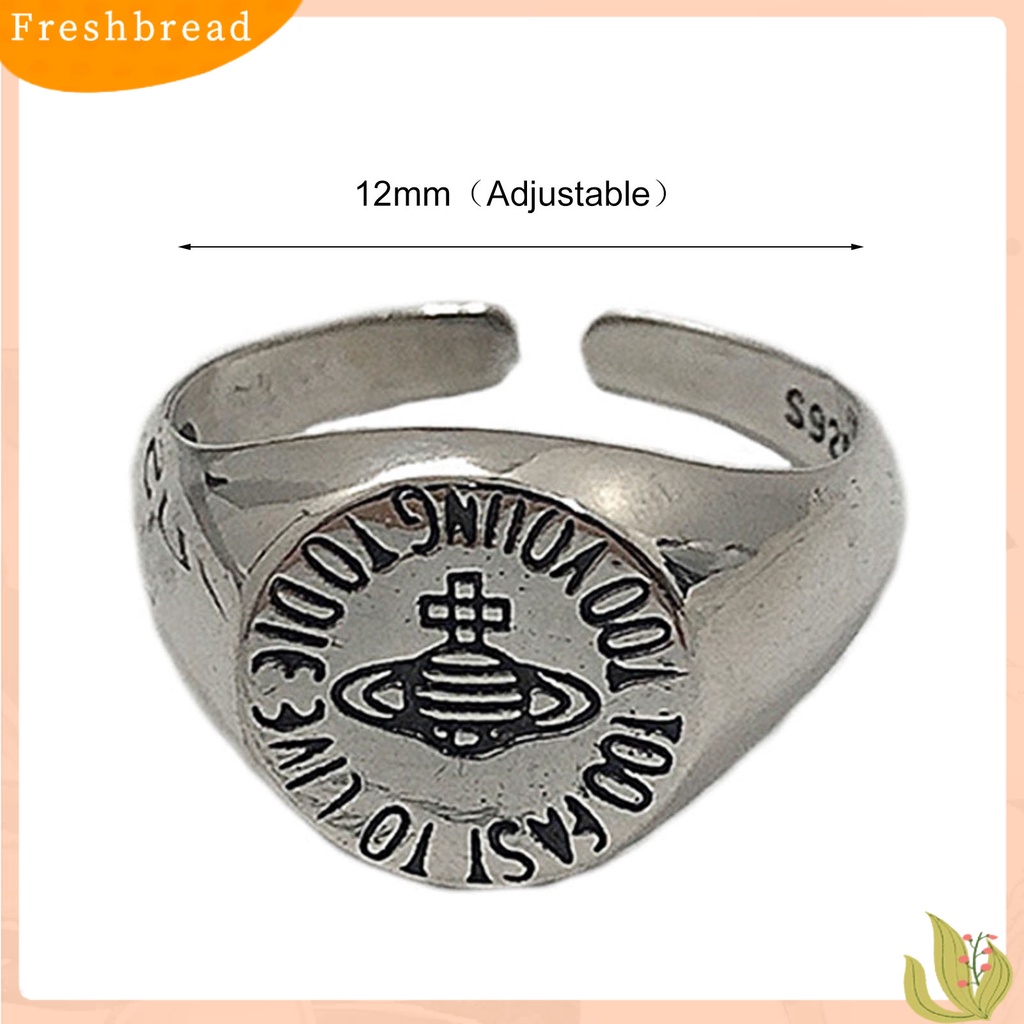 &lt; Freshbread &gt; Cincin Jari Bukaan Adjustable Wanita Saturnus Bulat Semua Cocok Ring Untuk Pacaran