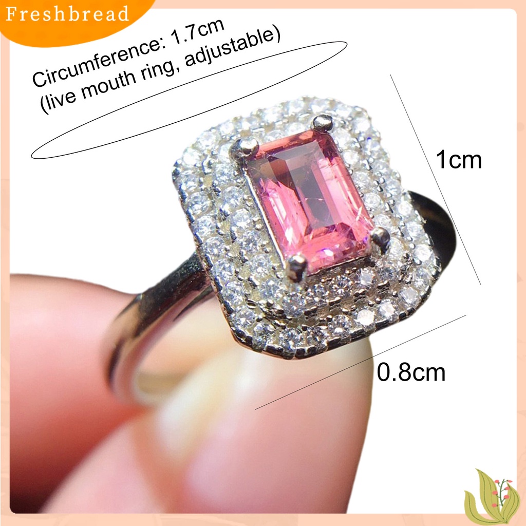 &lt; Freshbread &gt; Open Ring Indah Elegan Jari Cincin Wanita Adjustable Faux Crystal Ring Untuk Hadiah