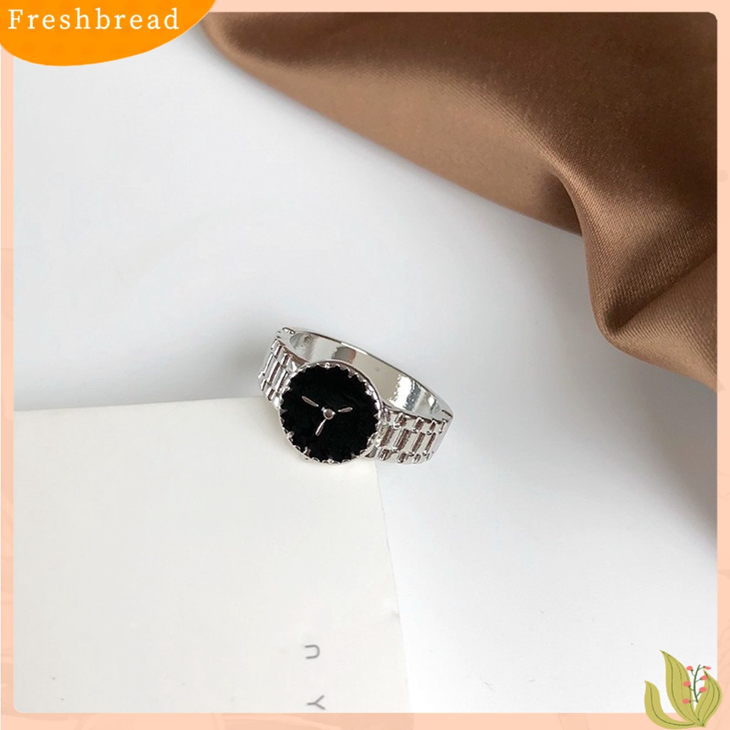 &lt; Freshbread &gt; Jam Tangan Cincin Jari Bentuk Ins Style Jewelry Bright Luster Geometric Chic Ring Untuk Pesta