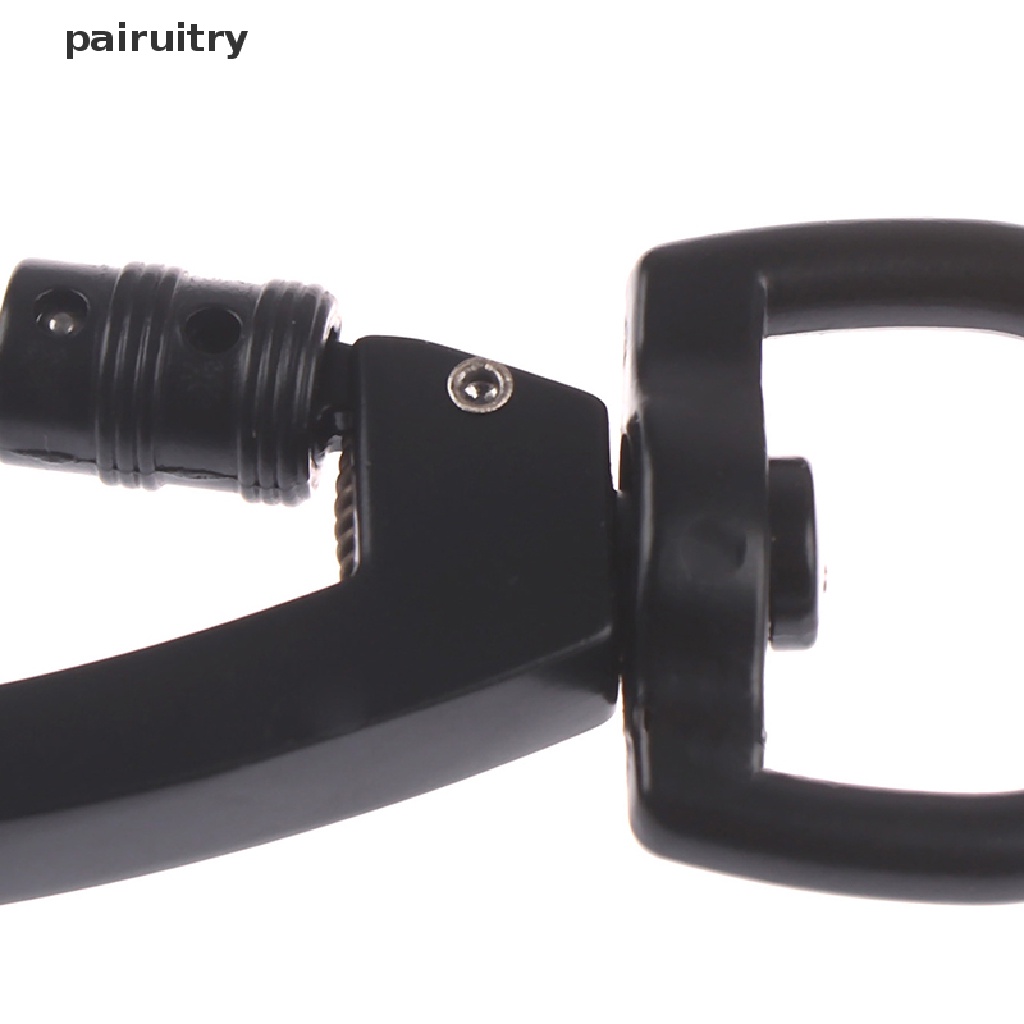 Prt 1PC Carabiner Pengunci Otomatis Gesper Tipe D Luar Ruangan Dengan Ring Rotag Putar PRT