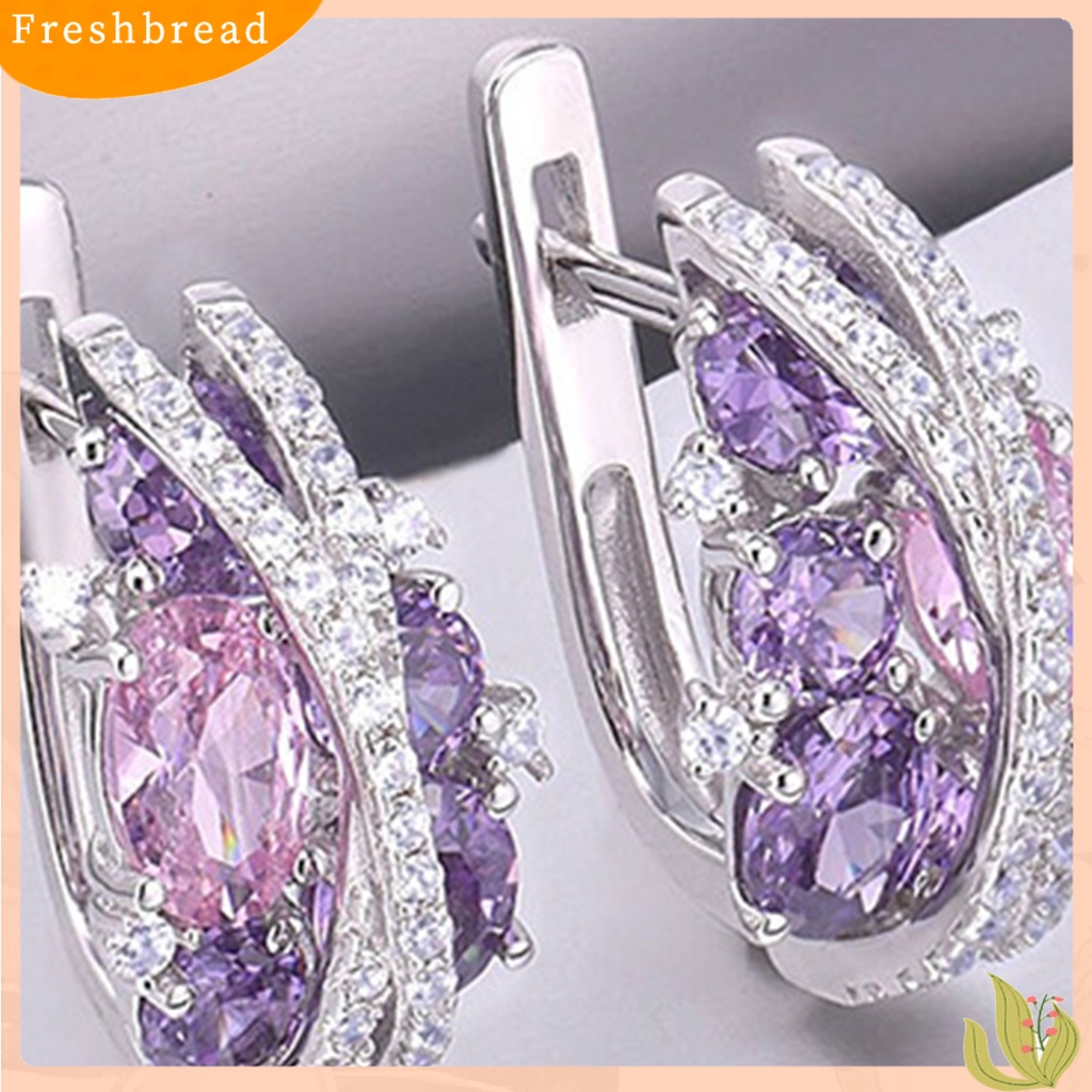 < Freshbread > 1pasang Anting Pejantan Double-Layer Berbentuk X Berongga Berkilau Temperamen Berlian Imitasi Dekorasi Tahan Luntur Retro Kreatif Cubic Zirconia Earrings Perhiasan Aksesori