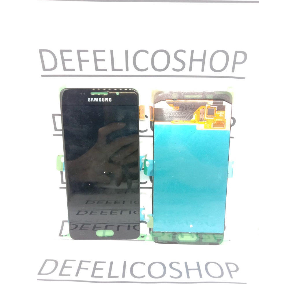 LCD TOUCHSCREEN SAMSUNG GALAXY A310 A3 2016 HITAM ORI OEM Super AMOLED
