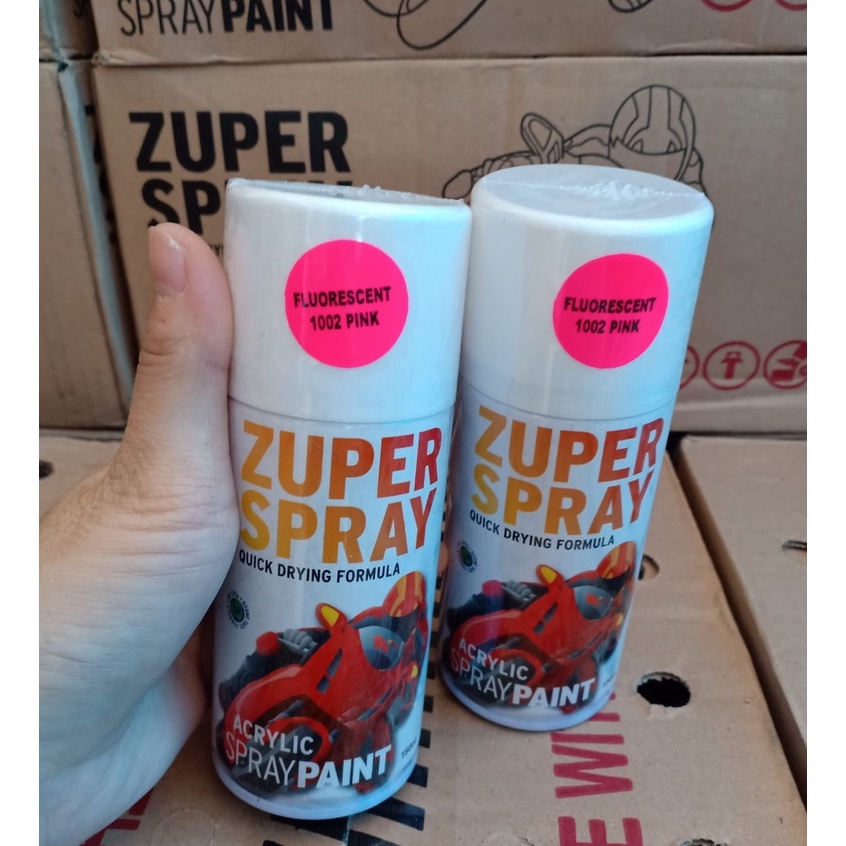 Zuper Spray Paint Pilok Pilox Warna Stabilo Pink / Fluorescent Pink / Stabilo Merah Muda (P 1002) 150cc/150ml