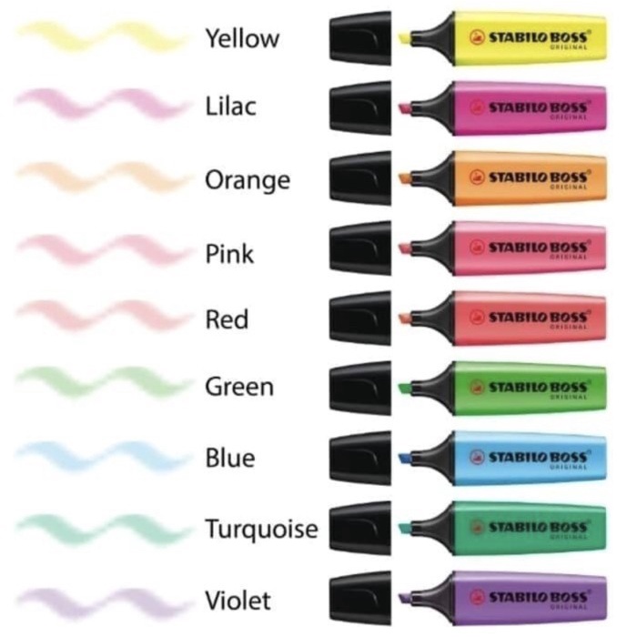 Highlighter Stabilo Boss- Biru