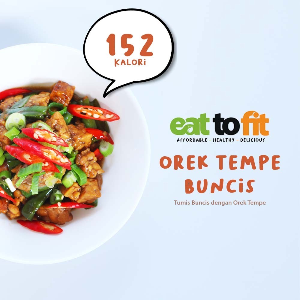 EAT TO FIT OREK TEMPE BUNCIS - 100gr / FROZEN FOOD MAKANAN DIET