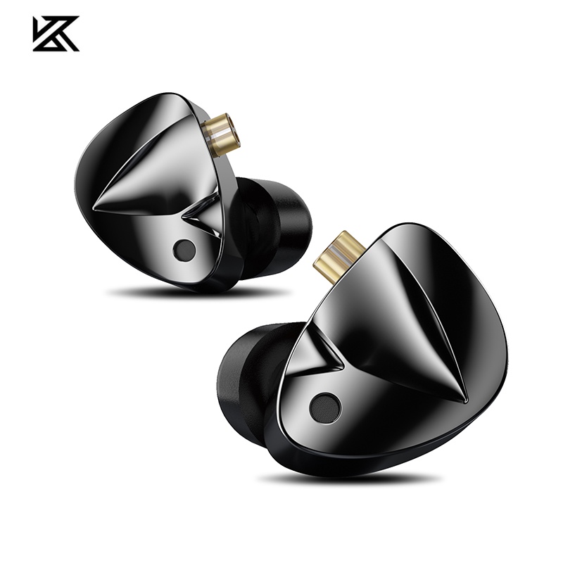 Kz D-Fi Adjustable Dual Magnetic Dynamic Coil In-Ear Headset Kabel Musik HiFi Monitor Panggung Live Earplug Music Earphone