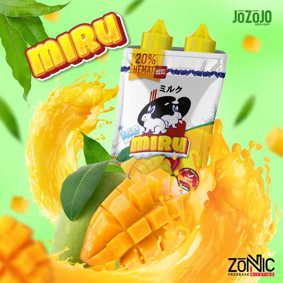 Miru V4 Mango Ice 60ML - 3MG100% AUTHENTIC