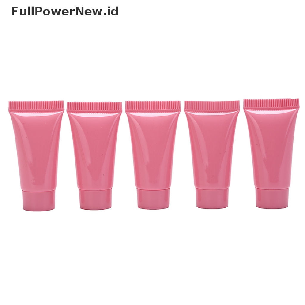 Power 5pcs Tabung soft Kosmetik 10ml Wadah lotion Plastik Botol Kosong refilable ID