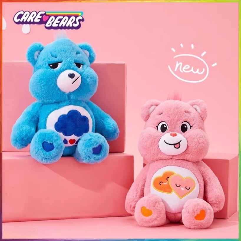 [2023New] 22cm Lucu Magic Love Bear Boneka Perawatan Beruang Beruang Pelangi Beruang Kartun Beruang Mewah Boneka Liburan Anak Mainan Mewah