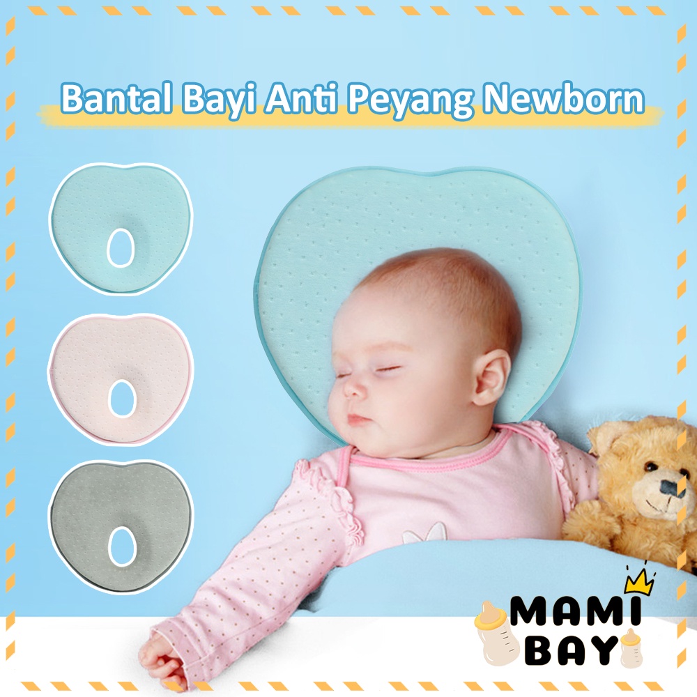 Mamibayi Bantal Premium Memory Foam Bayi Bantal Anti Peyang Lembut