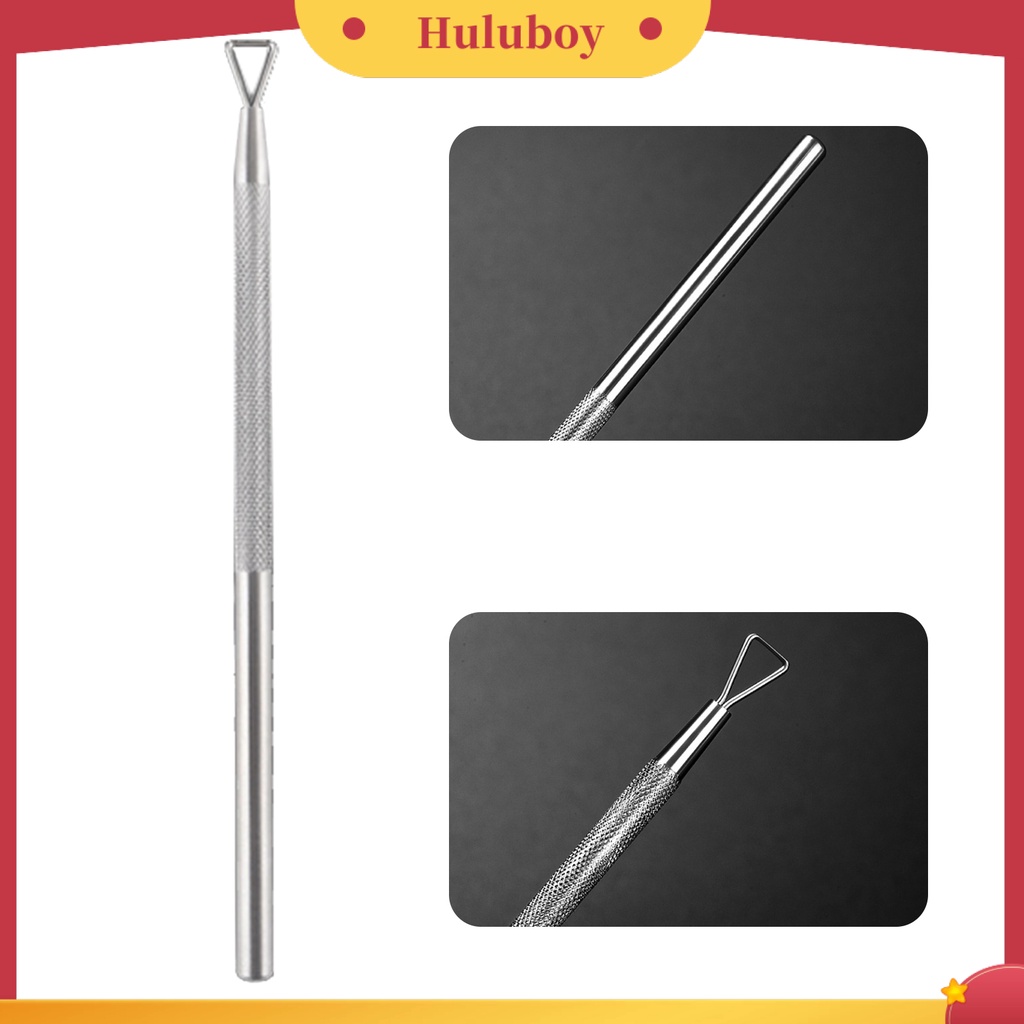 {In Stock} Pendorong Kuku Padat Anti-Slip Stainless Steel Gel Polish Removal Cleaner Tools Untuk Manicure