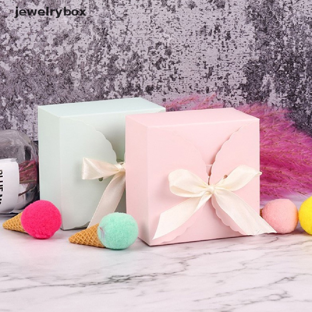 [jewelrybox] 5pcs Warna Paper Candy Box Gift Bag Kemasan Kado Pernikahan Paper Box Kecil Butik
