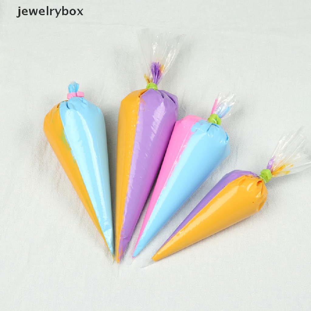 [jewelrybox] 50/100pcs Duawarna Pastry Bag Pastry Menebal Kue Kering Cup Cake Tools Butik