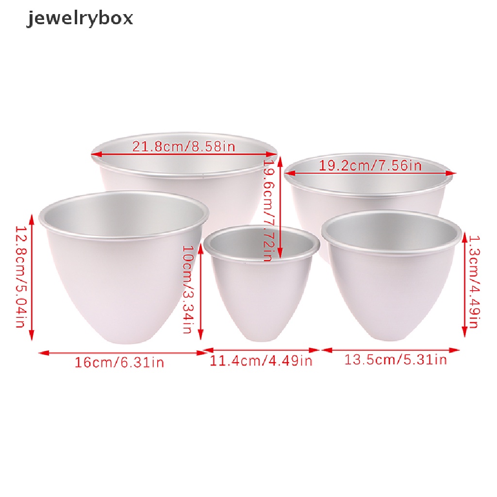 [jewelrybox] 4per5 /5 /6 /7 /8 Inci Paduan Aluminium Cetakan Kue Boneka Pan Gaun Kue Dekorasi Butik