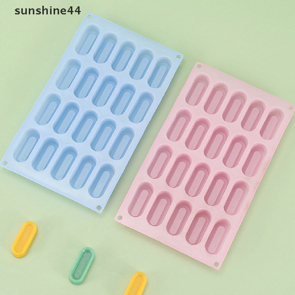 Sunshine Dua Puluh Lubang Mini Berbentuk Kubus Art Mousse 3D Silikon Cetakan Kue DIY Alat Kue ID