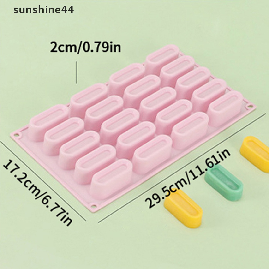 Sunshine Dua Puluh Lubang Mini Berbentuk Kubus Art Mousse 3D Silikon Cetakan Kue DIY Alat Kue ID