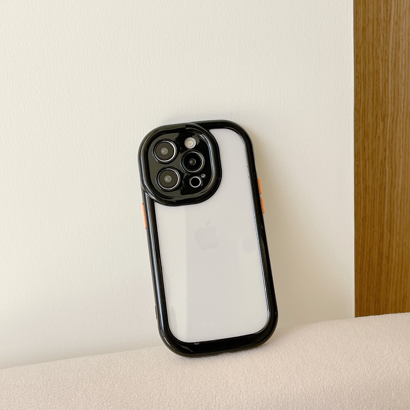 IPHONE Untuk Iphone14 13 12 11 Pro Max Multicolour Anti-drop frame Transparan Casing Pelindung