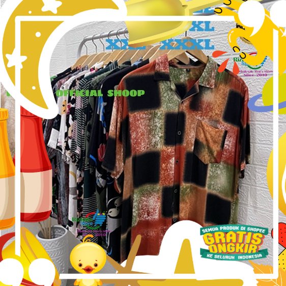 Kemeja Pantai Pria / Kemeja Hawai / Kemeja Bali M-XXXL Jumbo/ Trendy Modis
