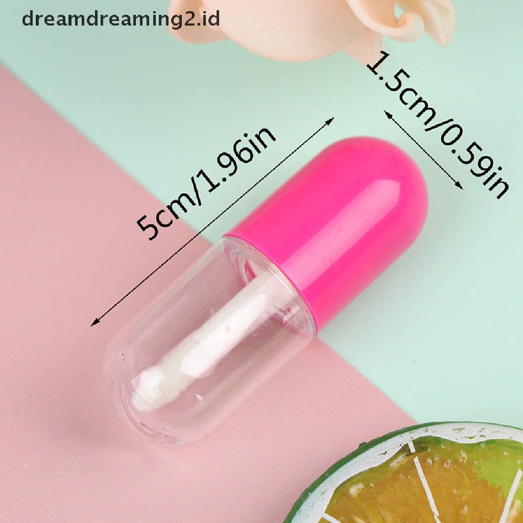 (hot) 1pc Tabung Lip Gloss Mini DIY Wadah Lip Gloss Botol Kosong Wadah Kosmetik//