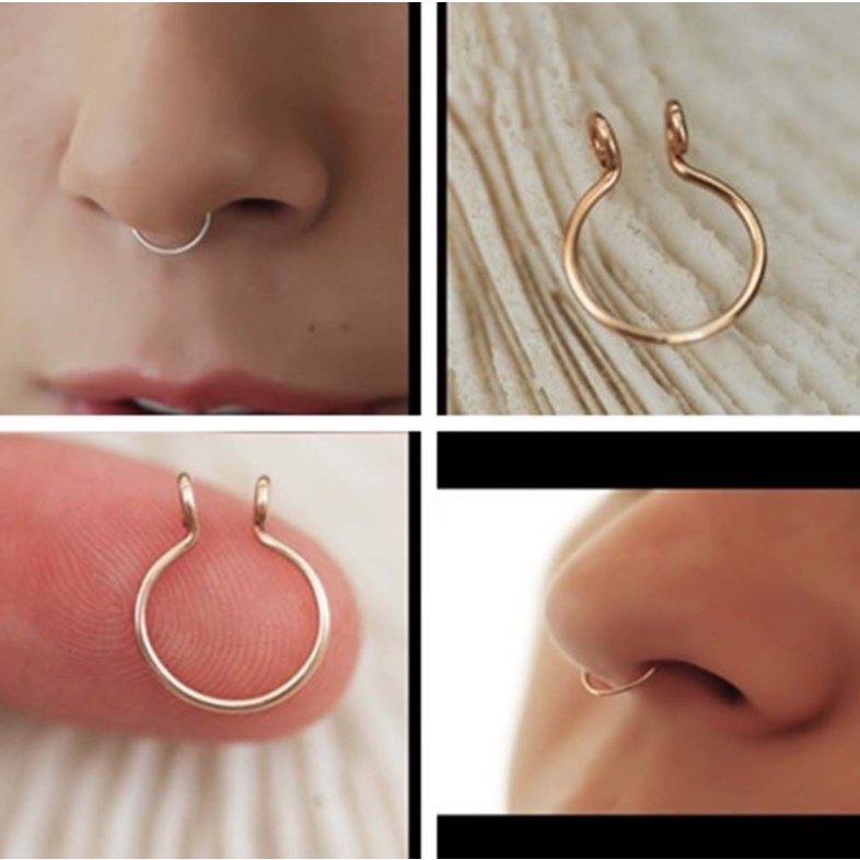 cincin hidung U / jepit hidung U/hiasan hidung/aksesoris hidung