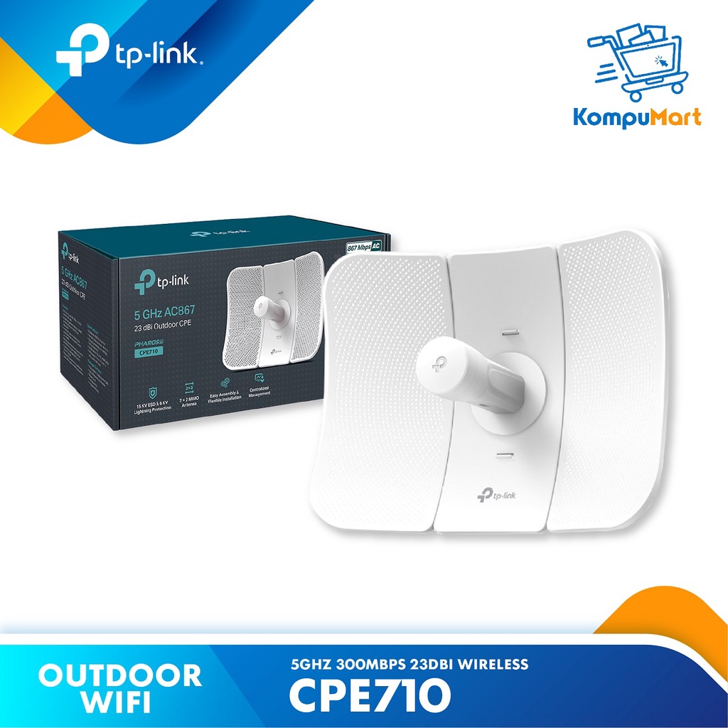 Tp-Link CPE710 5GHz AC 867Mbps 23dBi Outdoor CPE 710