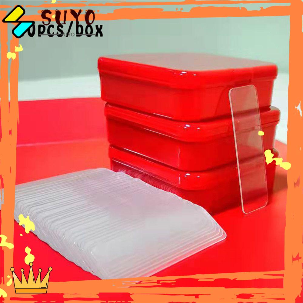 Suyo 60/120PCS Stiker Dua Sisi Rumah Dapat Dicuci Stiker Ajaib Transparan Sticky Pads Anti-Slip Removable Tape