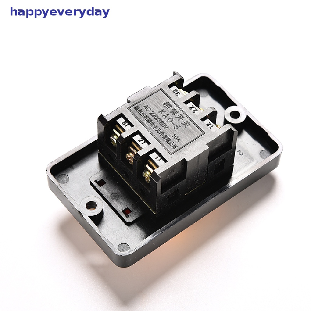 [happy] 10a 380V KAO-5 Water Proof ON/OFF Push Button Mesin Saklar Bor Motor Plastik [ID]