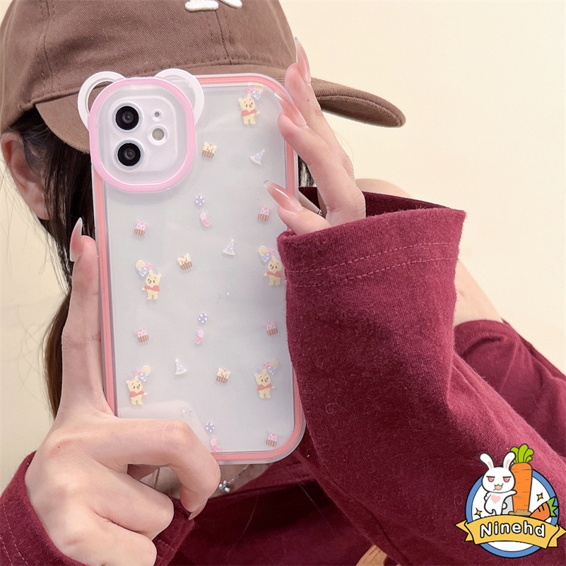 IPHONE Casing Kompatibel Untuk Iphone14 13 12 11 Pro Max X Xr Xs Max SE 8 7 6 6s Plus Ins Warna Solid Bening Casing Ponsel Transparan Pasangan Tahan Gores Shockproof Lembut Cover Pelindung