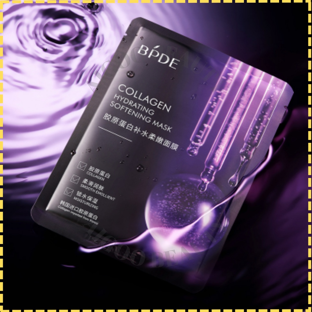 BPDE Masker wajah collagen hyaluronic sheet mask hydrating softening mask