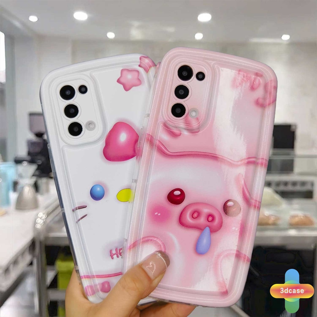 Case HP Realme C15 C21 C11 2021 C21Y C30 C30S C31 C33 C35 C25 C20 C3 C12 C2 C25S 10 5S 5 5i 9i C17 7i C1 C25Y C2 C3i 6i C20A  Narzo 20 10 10A 20A 30A 50A 50i Prime A7 A5S A15 A16 A17 A53 A53S A57 A77 Ins Hello Kitty Silicone Soap Case