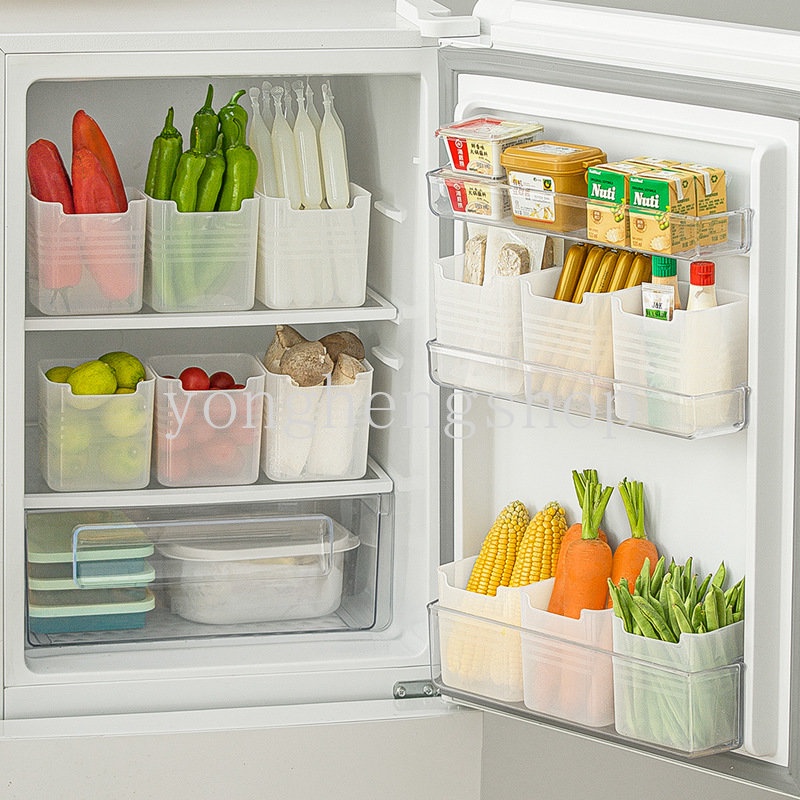Kulkas Pintu Samping Kotak Penyimpanan Makanan Kulkas Buah Sayur Klasifikasi Kotak Pengawet Bumbu Wadah Makanan Kitchenware Storage Kitchen Organizer