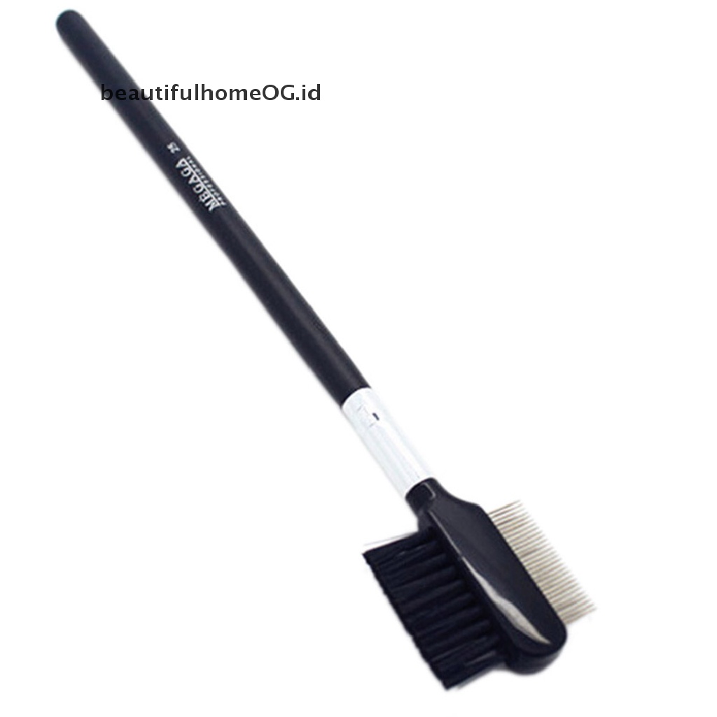 // Lebaran// Steel Brow Eyelash Dual-Comb Extension Brush Sisir Logam Alat Makeup Kosmetik **