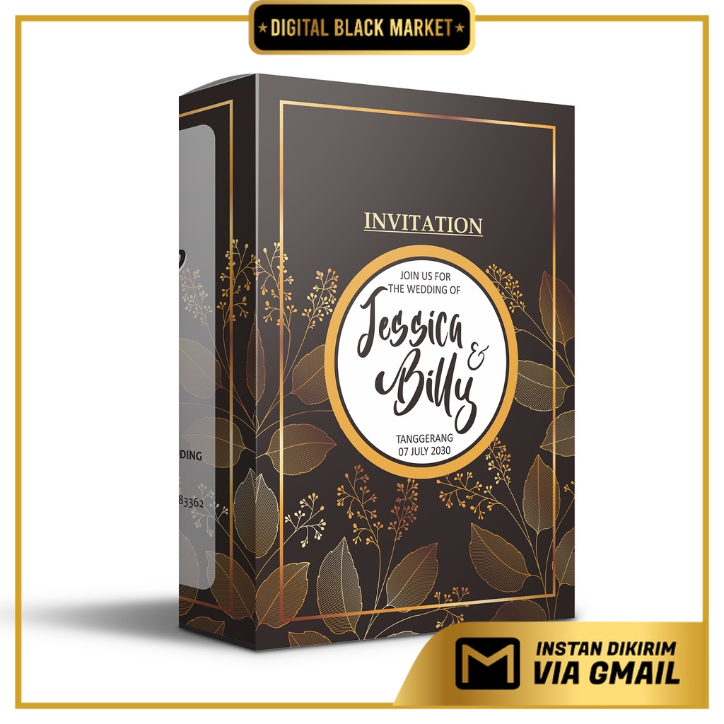 30 Desain Undangan Minimalis CorelDraw v17