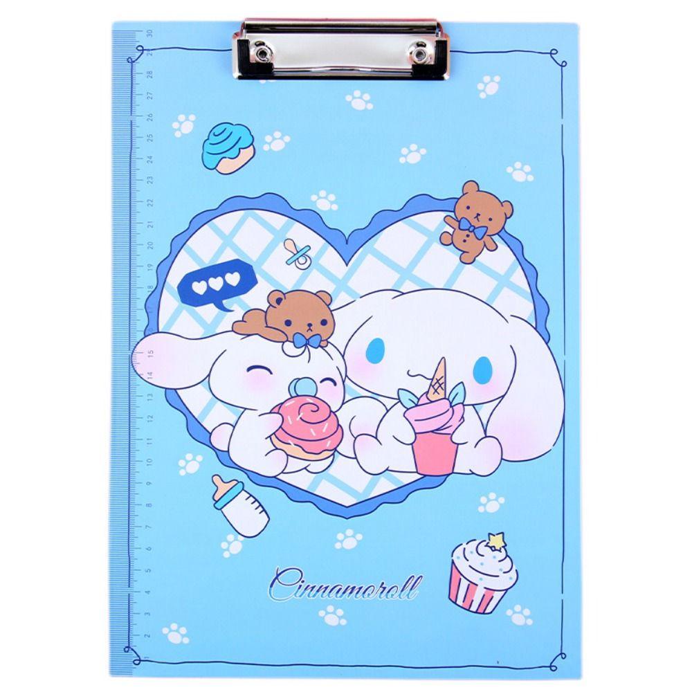 [Elegan] Klipboard Tulisan Kuromi Kreatif Hello KT Menu Folder Tulisan Tablet File Folder Perlengkapan Kantor Sekolah Alas Tulisan Cinnamoroll Paper Organizer