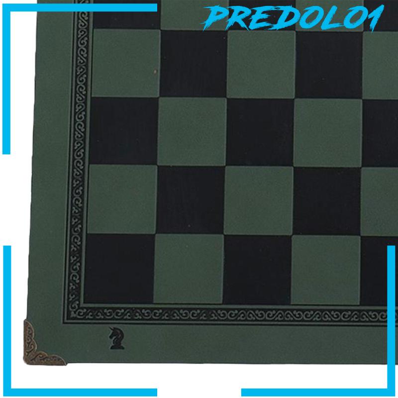 [Predolo1] Matras Chessboard Bahan Kulit PU Alas Catur Tahan Panas Untuk Permainan Tamanoutdoor