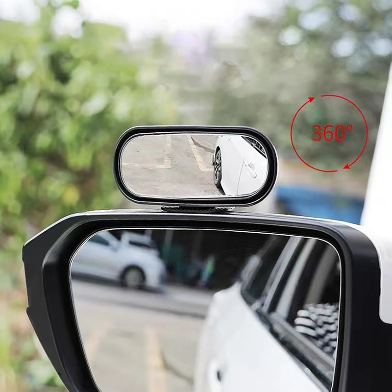 [AYBX] On HD Kaca Spion Mobil Tambahan Rotasi Yang Dapat Disesuaikan Alat Bantu Parkir Cermin Mobil Blind Spot Mirror Sudut Lebar 360 Derajat