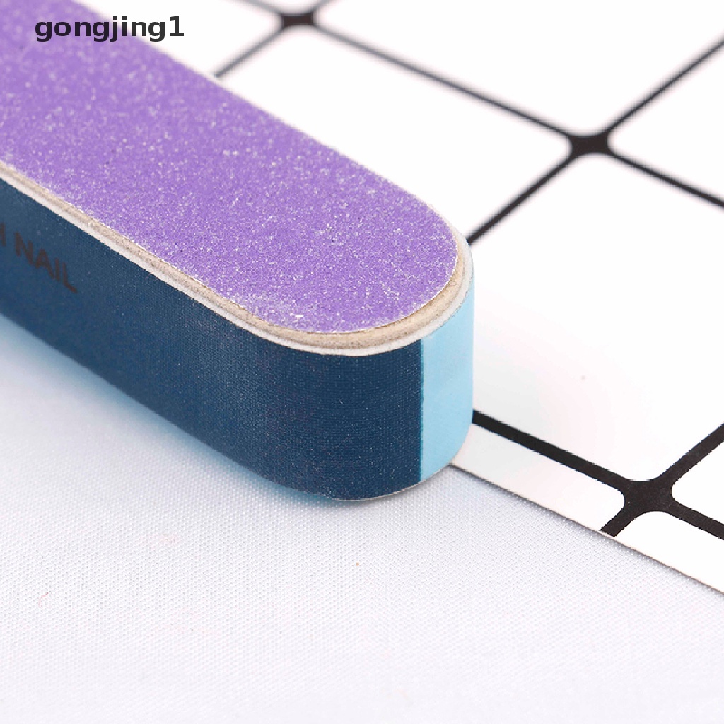 Ggg 1Pcs Kreatif pring Kikir Kuku Amplas Pasir Enam Sisi polishing file nail tool ID