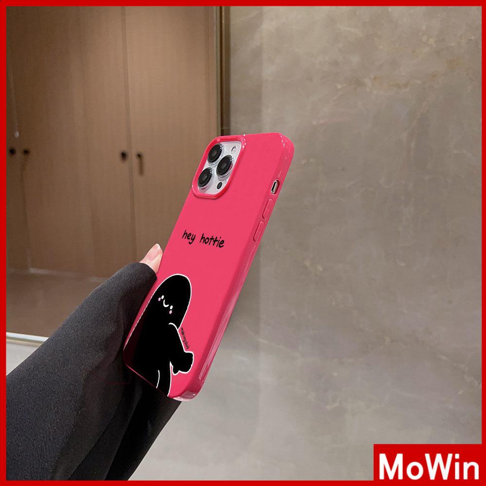 For iPhone 14 Pro Max iPhone Case Pink Glossy TPU Soft Case Shockproof Protection Camera Cute Cartoon Compatible with iPhone 13 Pro max 12 Pro Max 11 xr xs max 7Plus 8Plus