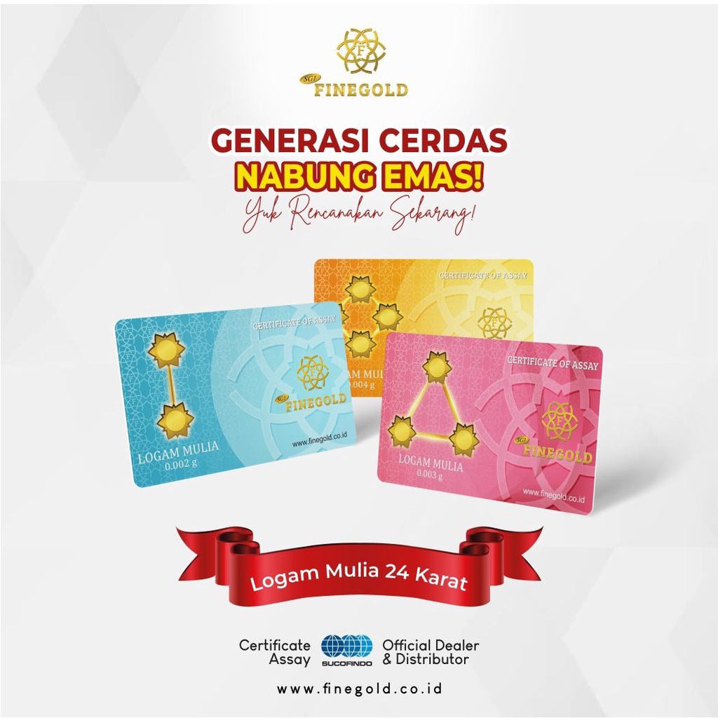 Fine Gold / Baby Gold Emas Murni 24 karat Grosir - 0.001g