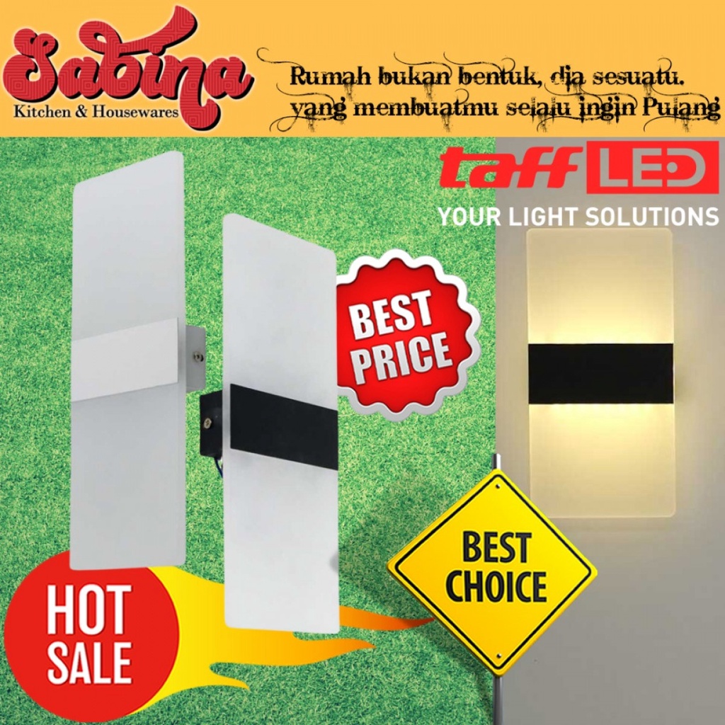 Lampu Dinding Hias Dekorasi Ruangan Sudut Kamar 6W Warm White