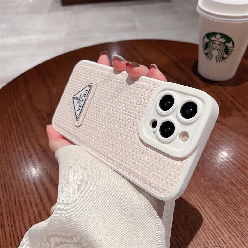 IPHONE Casing Hp Motif Kotak-Kotak Warna Kulit 3D Iphone11 12 13 14 Pro MAX Plus X XS MAX XR 7 8 Plus Case Cover