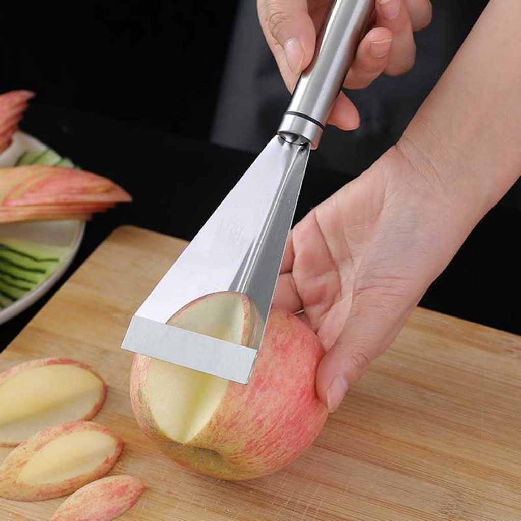 Pisau Ukir Buah Pemotong Bentuk Segitiga Carving Knife Stainless Steel