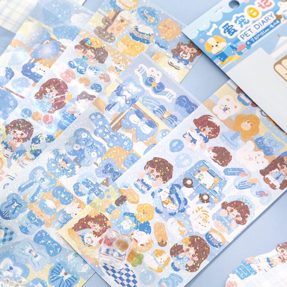 Mxbeauty Stiker Kartu Winky Goo Stiker Guka Set Stiker Scrapbooking Diy Stiker Jurnal Stiker Dekoratif Bahan Akun Tangan Handbook Full Set Perekat Diary Sticker