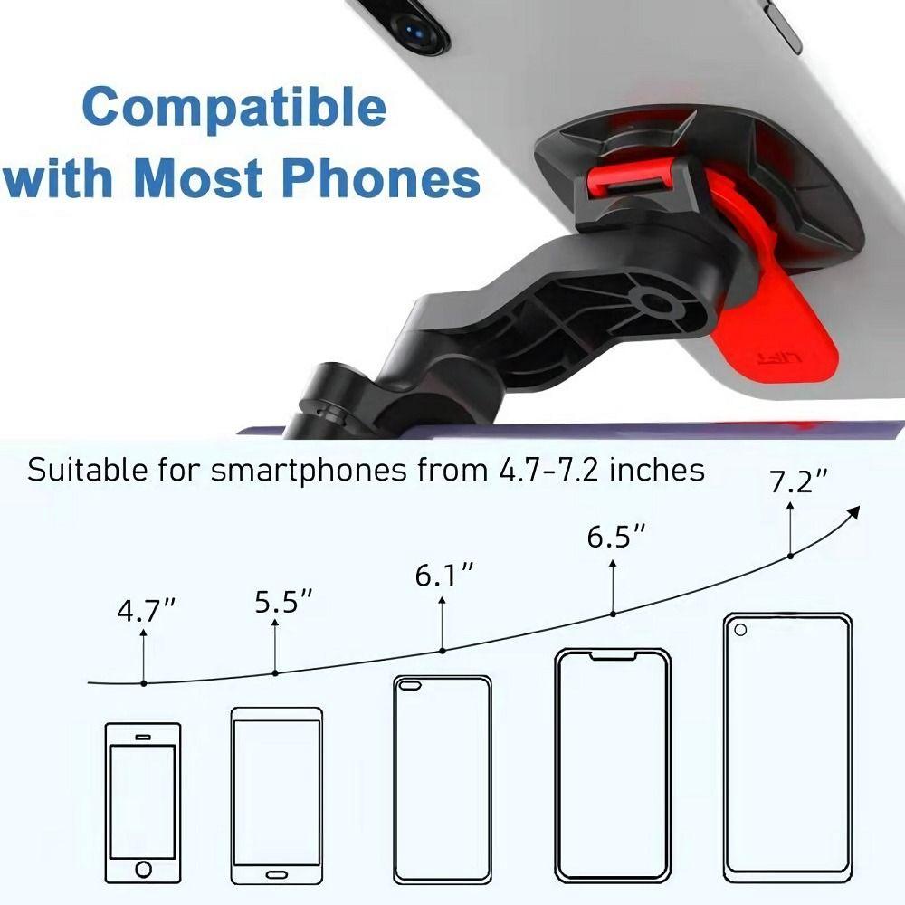 Agustinina Phone Holder Shock Absorber Bantalan Handphone Sepeda Dudukan Hp360 Rotating Bracket Phone Patch Motor Holder Phone Holder Anti Goyang Mount Stand Adapter