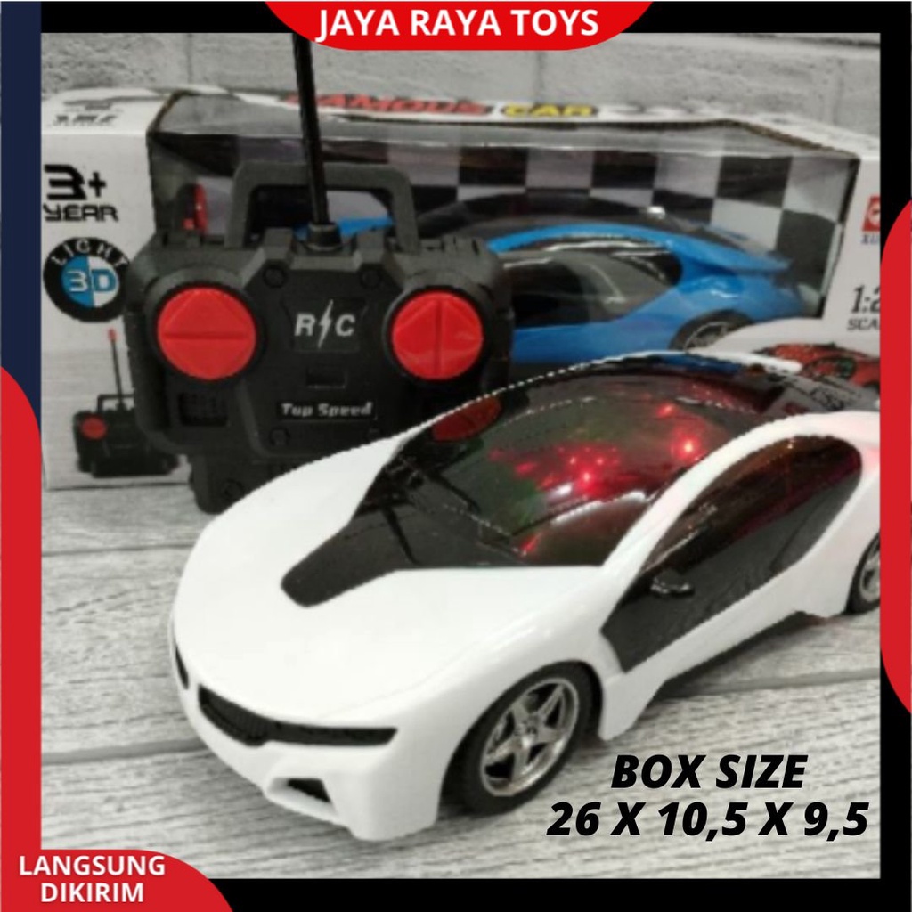 Mainan Mobil Remote Control Berlampu Sedan lampu 3D RC Car Famous Top Speed Up Racing Rally TERBARU