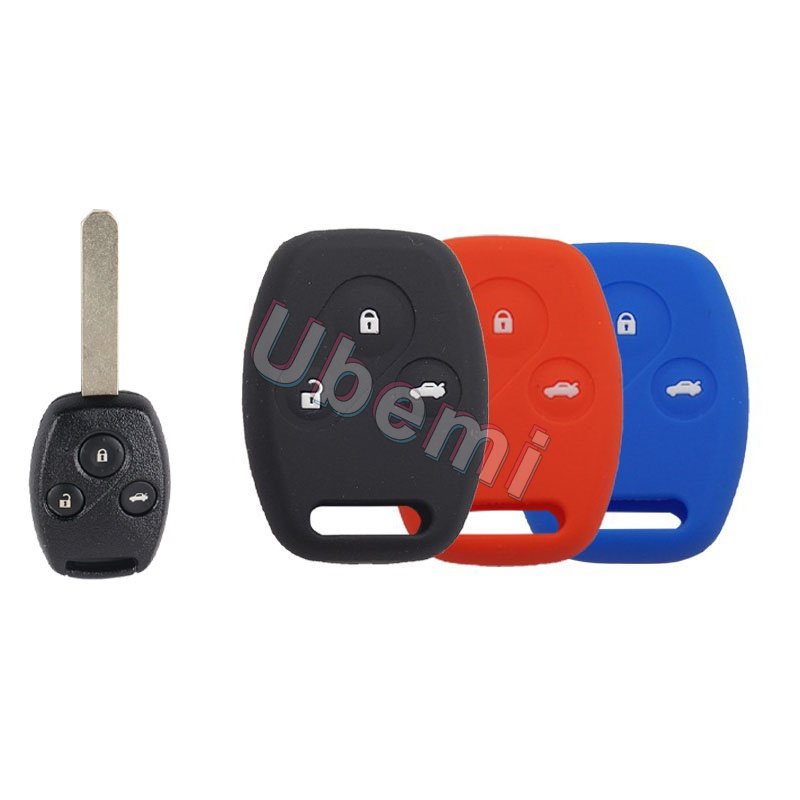100pcs/case Kunci Silikon Untuk honda accord pilot cr-v crv styling Mobil 2tombol remote Key cover keychain