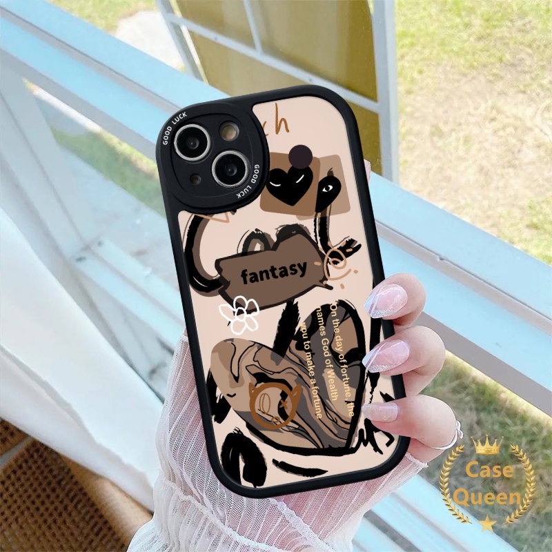 Graffiti Camouflage Oil Painting Love Heart Phone Case Infinix Hot 10s 10 11s 11 10T 9 Play Smart 5 6 Hot 10 Lite Note 8 Soft Tpu Couple Cover