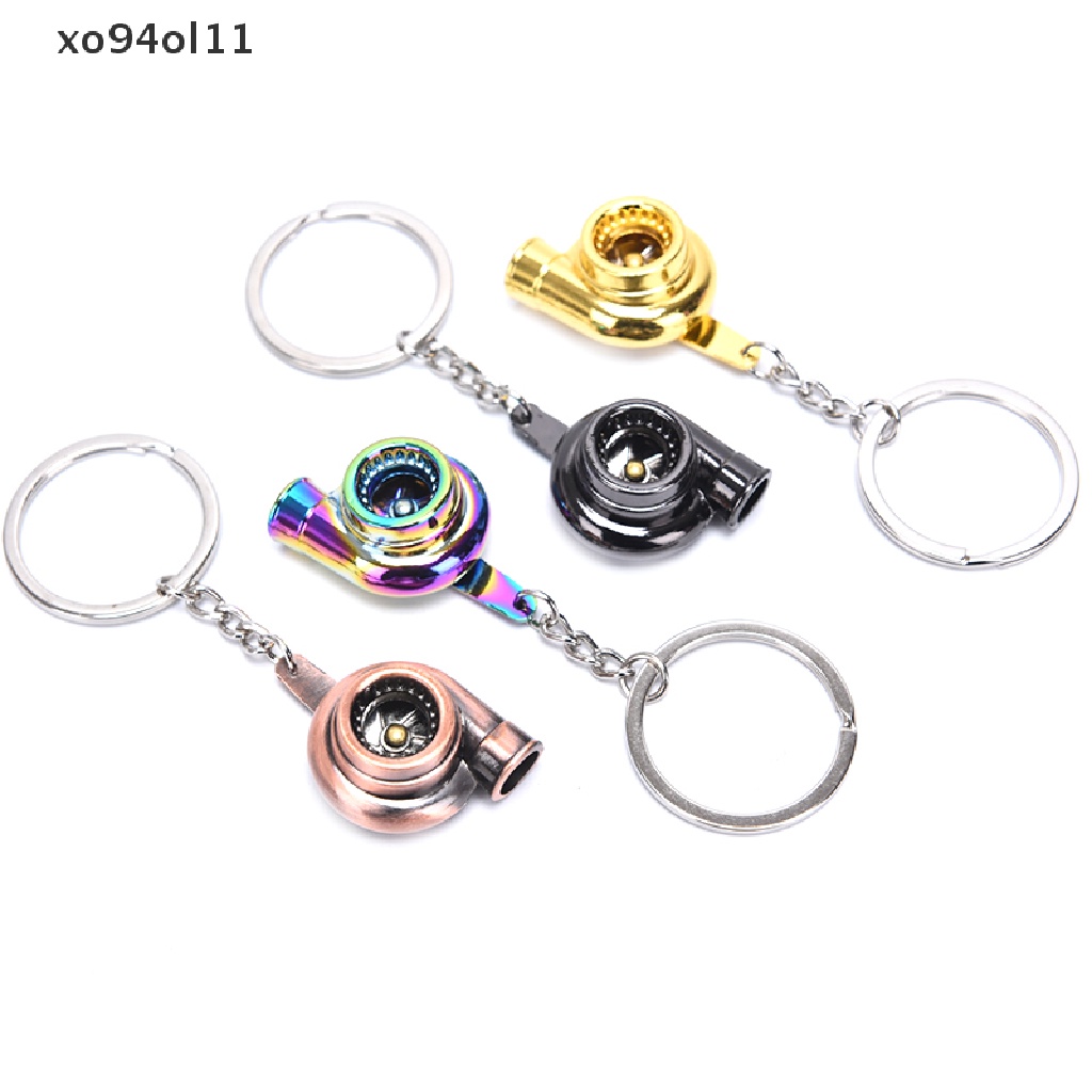 Xo Fashion Portable Mini Spinning Turbo Turbine Keyring Gantungan Kunci Aksesoris Hadiah OL